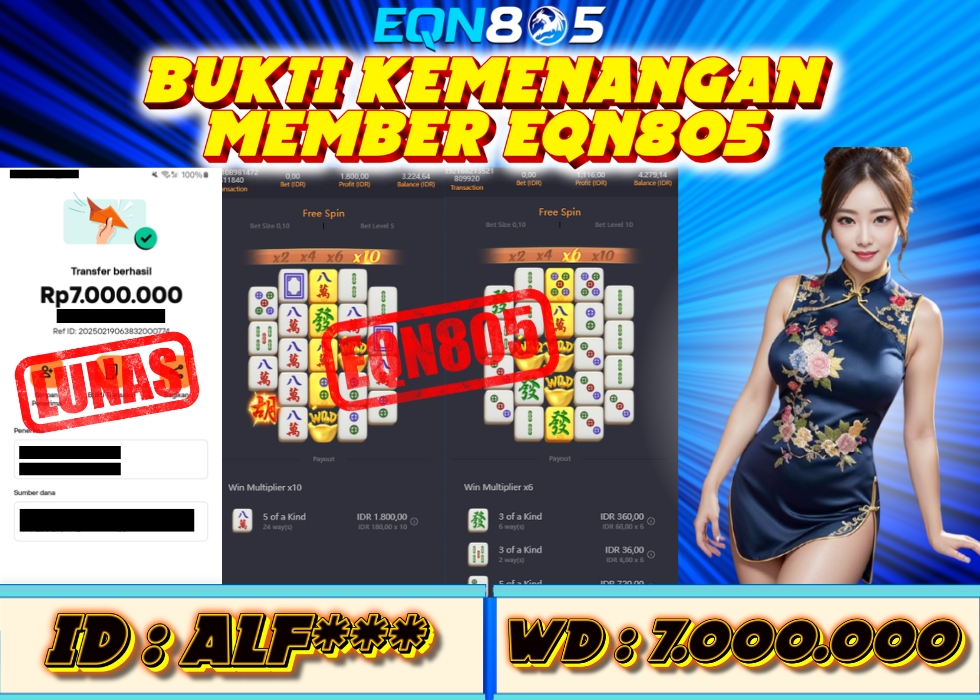 EQN805 JACKPOT  Rp 7.000.000 - LUNAS!!!