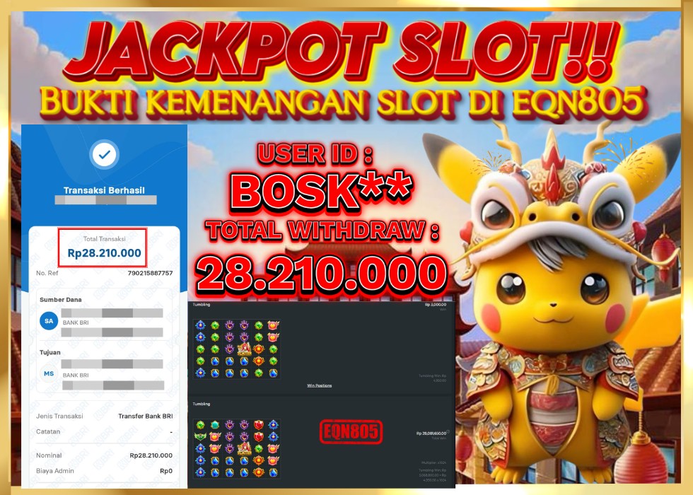 EQN805 JACKPOT  Rp 28.210.000 - LUNAS!!!