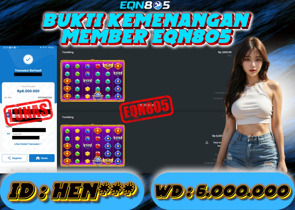EQN805 JACKPOT  Rp 6.000.000 - LUNAS!!!