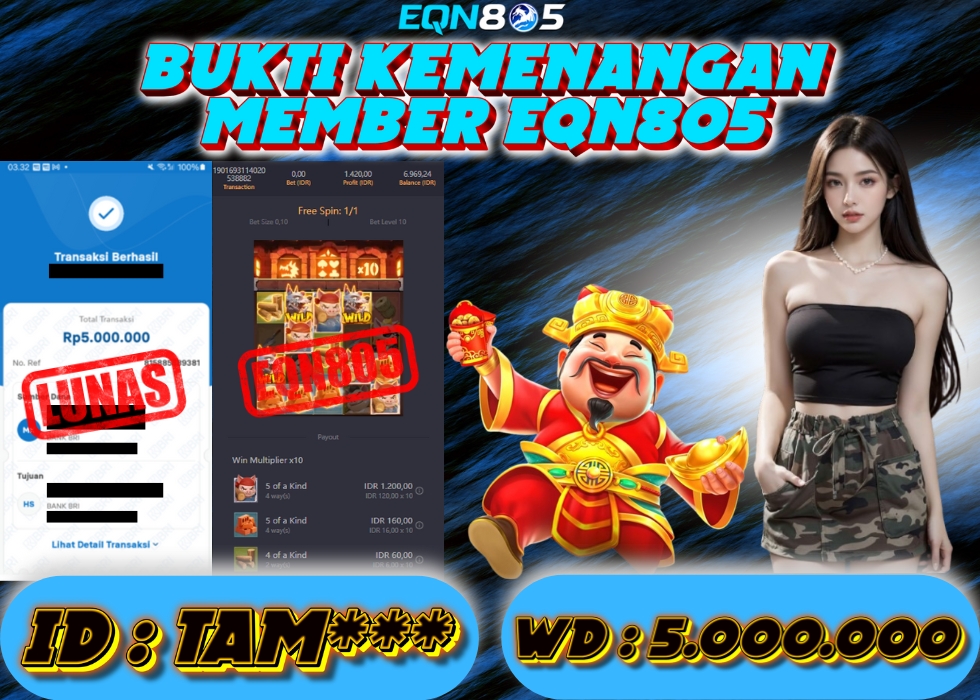 EQN805 JACKPOT  Rp 5.000.000 - LUNAS!!!