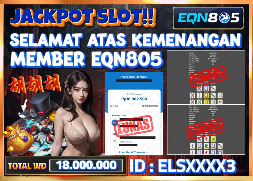 EQN805 JACKPOT  Rp 18.000.000 - LUNAS!!!