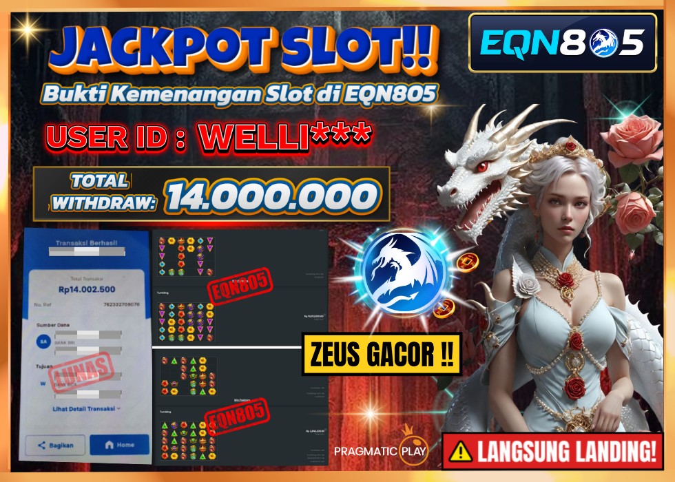 EQN805 JACKPOT  Rp 14.000.000 - LUNAS!!!
