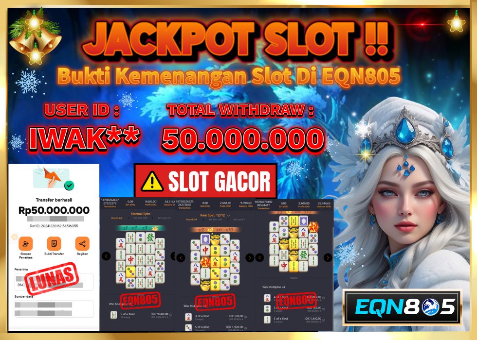 EQN805 JACKPOT  Rp 50.000.000 - LUNAS!!!