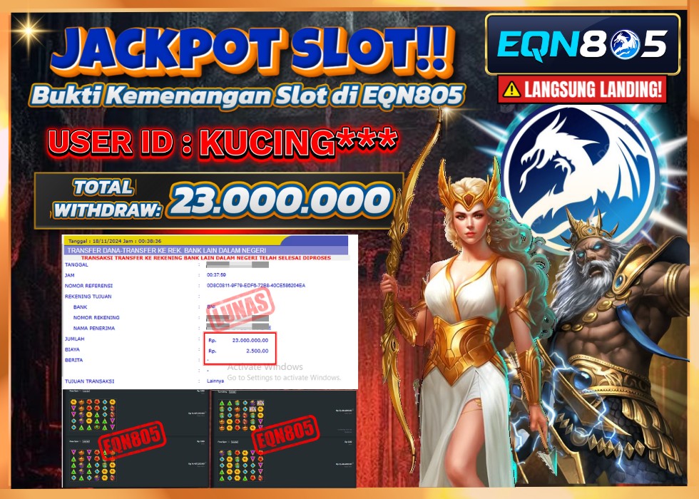 EQN805 JACKPOT  Rp 23.000.000 - LUNAS!!!