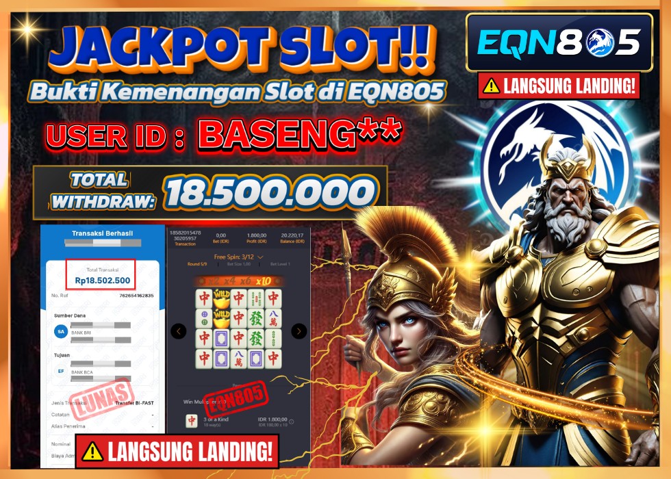 EQN805 JACKPOT  Rp 18.500.000 - LUNAS!!!