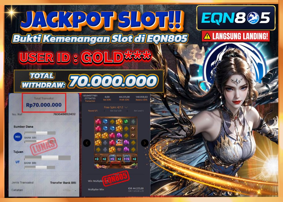 EQN805 JACKPOT  Rp 70.000.000 - LUNAS!!!