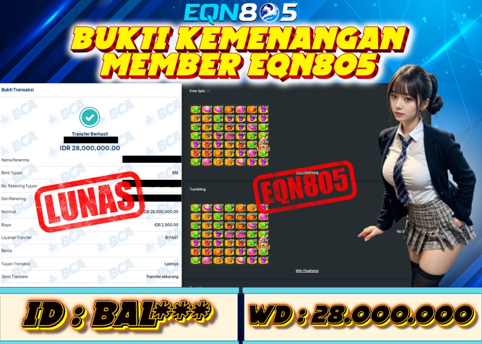 EQN805 JACKPOT  Rp 28.000.000 - LUNAS!!!
