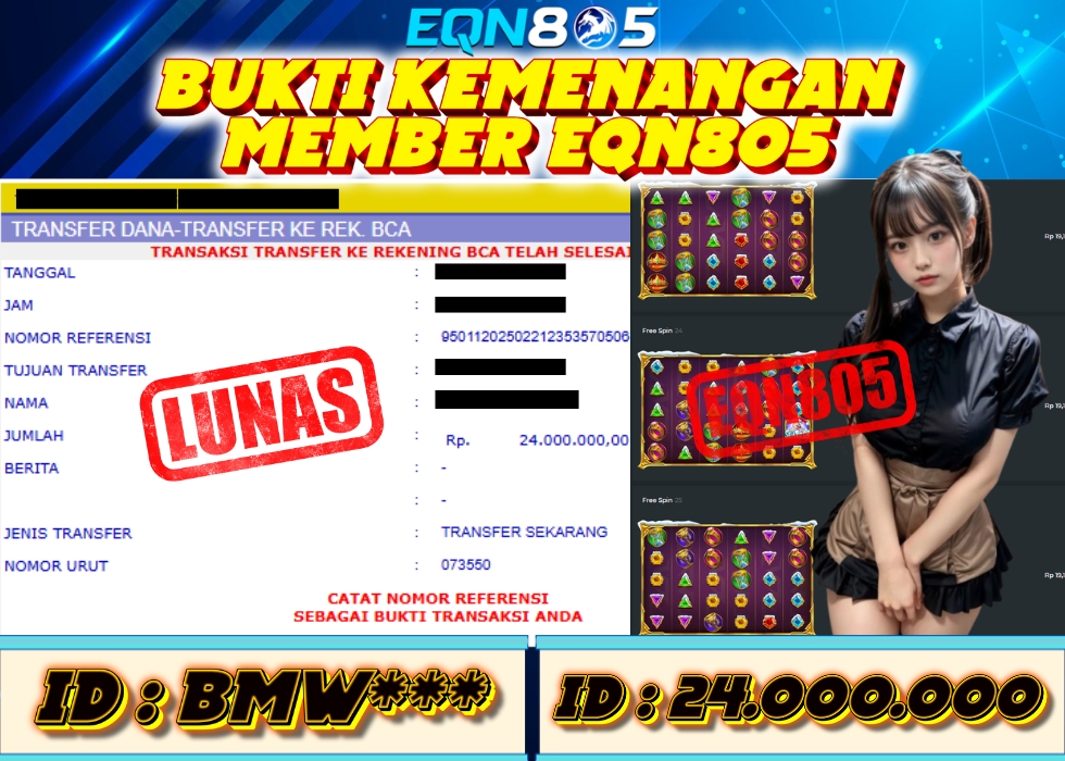 EQN805 JACKPOT  Rp 24.000.000 - LUNAS!!!