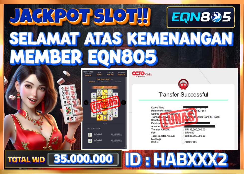 EQN805 JACKPOT  Rp 35.000.000 - LUNAS!!!