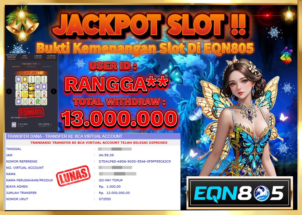 EQN805 JACKPOT  Rp 13.000.000 - LUNAS!!!