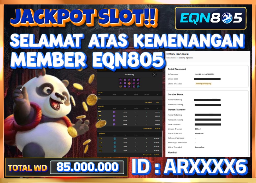 EQN805 JACKPOT  Rp 85.000.000 - LUNAS!!!