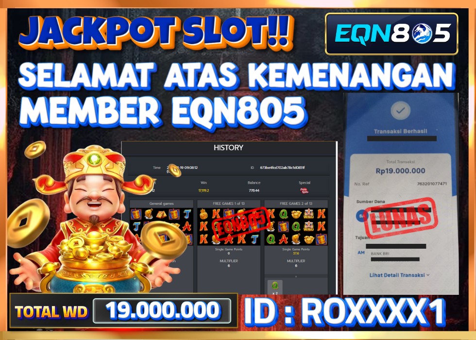 EQN805 JACKPOT  Rp 19.000.000 - LUNAS!!!