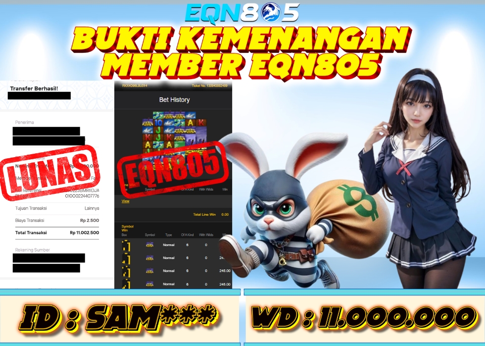 EQN805 JACKPOT  Rp 11.000.000 - LUNAS!!!