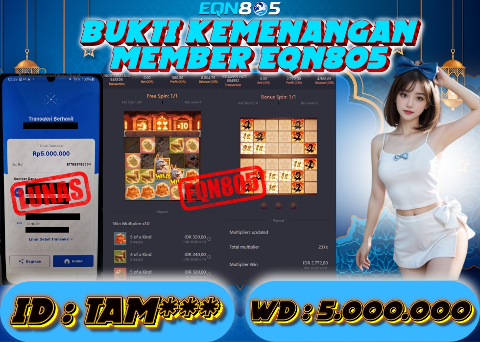 EQN805 JACKPOT  Rp 5.000.000 - LUNAS!!!