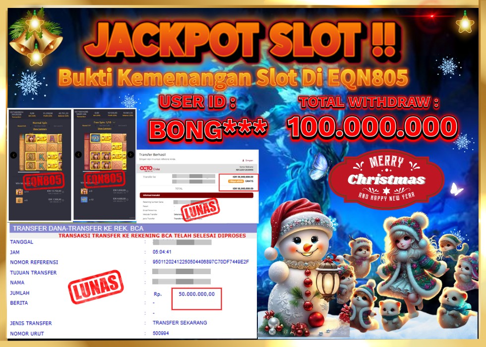 EQN805 JACKPOT  Rp 100.000.000 - LUNAS!!!