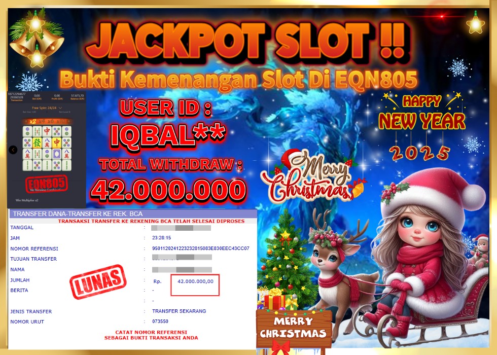 EQN805 JACKPOT  Rp 42.000.000 - LUNAS!!!