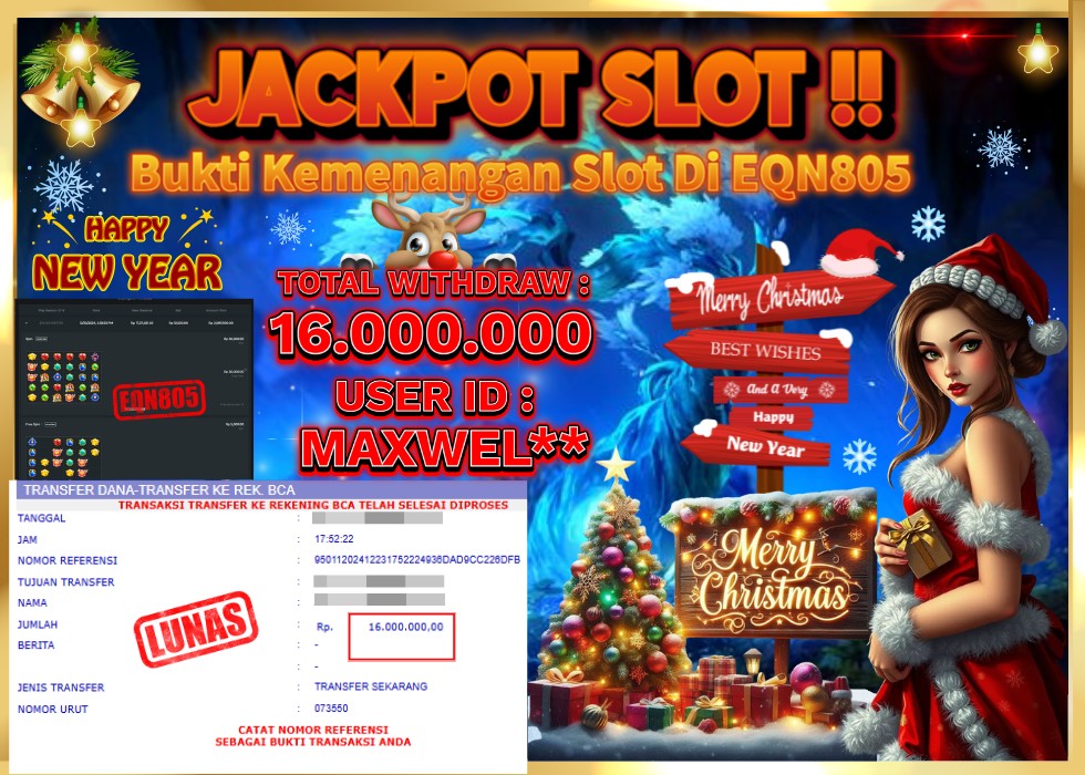 EQN805 JACKPOT  Rp 16.000.000 - LUNAS!!!