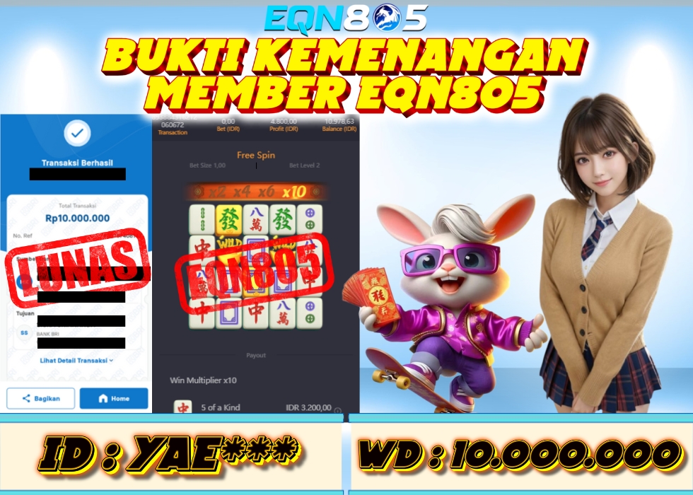 EQN805 JACKPOT  Rp 10.000.000 - LUNAS!!!