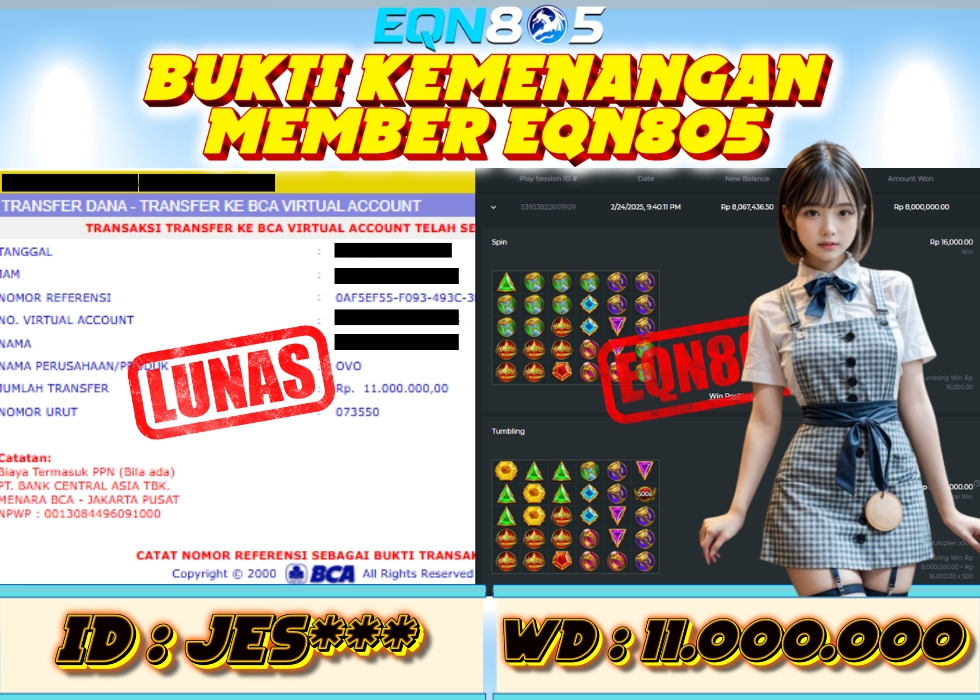 EQN805 JACKPOT  Rp 11.000.000 - LUNAS!!!