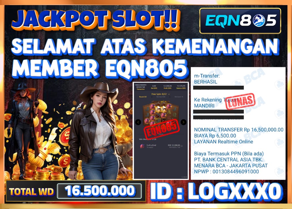 EQN805 JACKPOT  Rp 16.500.000 - LUNAS!!!