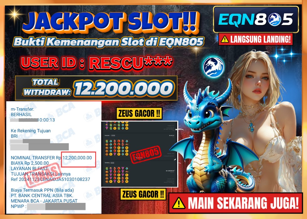 EQN805 JACKPOT  Rp 12.200.000 - LUNAS!!!