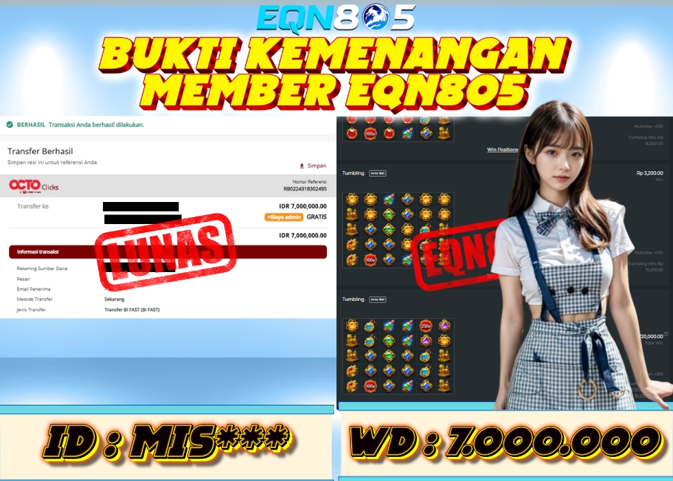 EQN805 JACKPOT  Rp 7.000.000 - LUNAS!!!