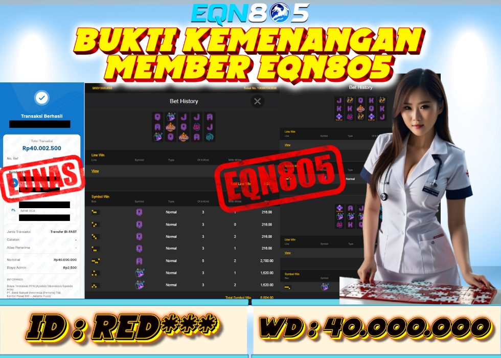 EQN805 JACKPOT  Rp 40.000.000 - LUNAS!!!