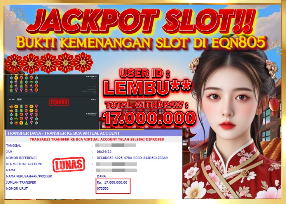 EQN805 JACKPOT  Rp 17.000.000 - LUNAS!!!