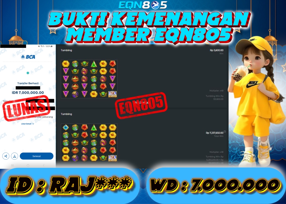 EQN805 JACKPOT  Rp 7.000.000 - LUNAS!!!