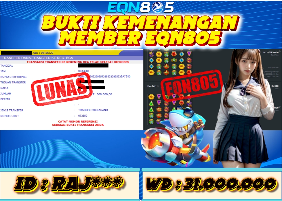 EQN805 JACKPOT  Rp 31.000.000 - LUNAS!!!