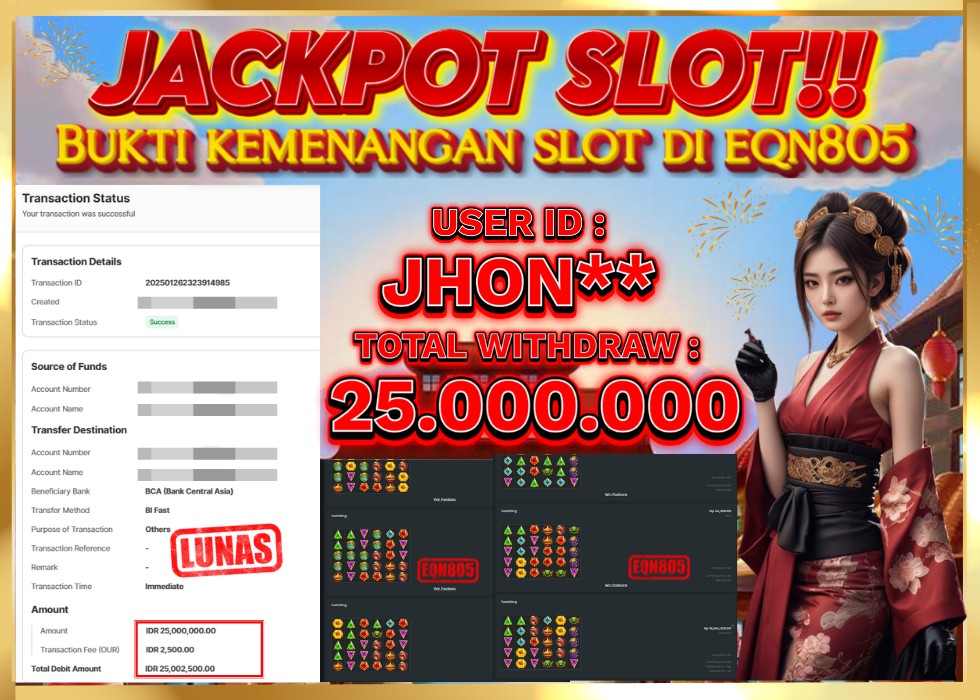 EQN805 JACKPOT  Rp 25.000.000 - LUNAS!!!