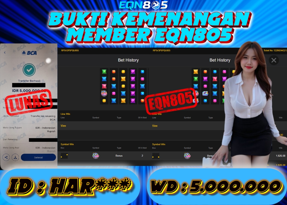 EQN805 JACKPOT  Rp 5.000.000 - LUNAS!!!
