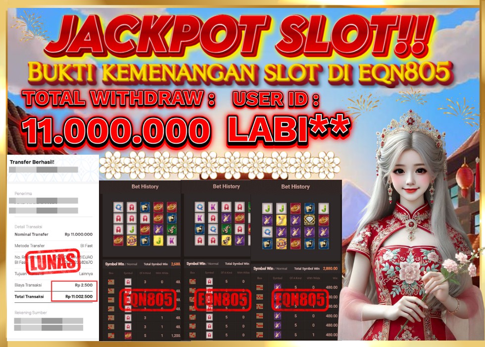 EQN805 JACKPOT  Rp 11.000.000 - LUNAS!!!