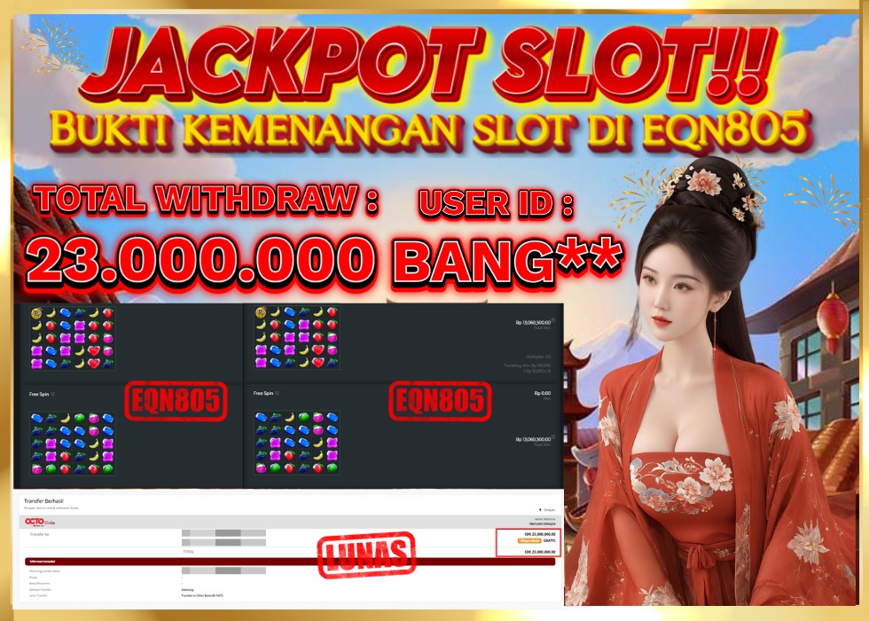 EQN805 JACKPOT  Rp 23.000.000 - LUNAS!!!