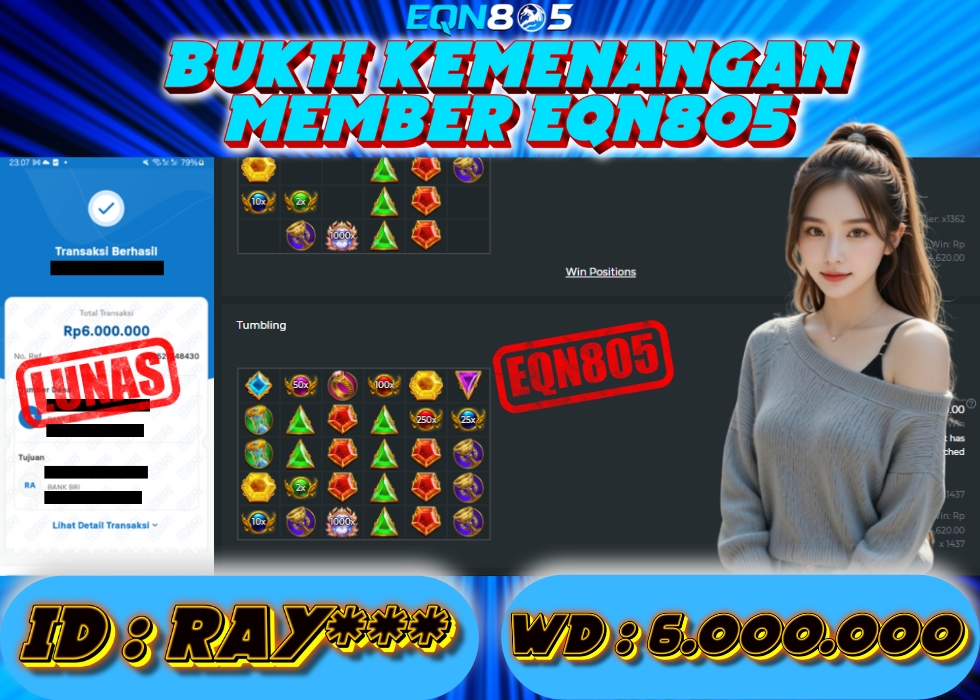 EQN805 JACKPOT  Rp 6.000.000 - LUNAS!!!