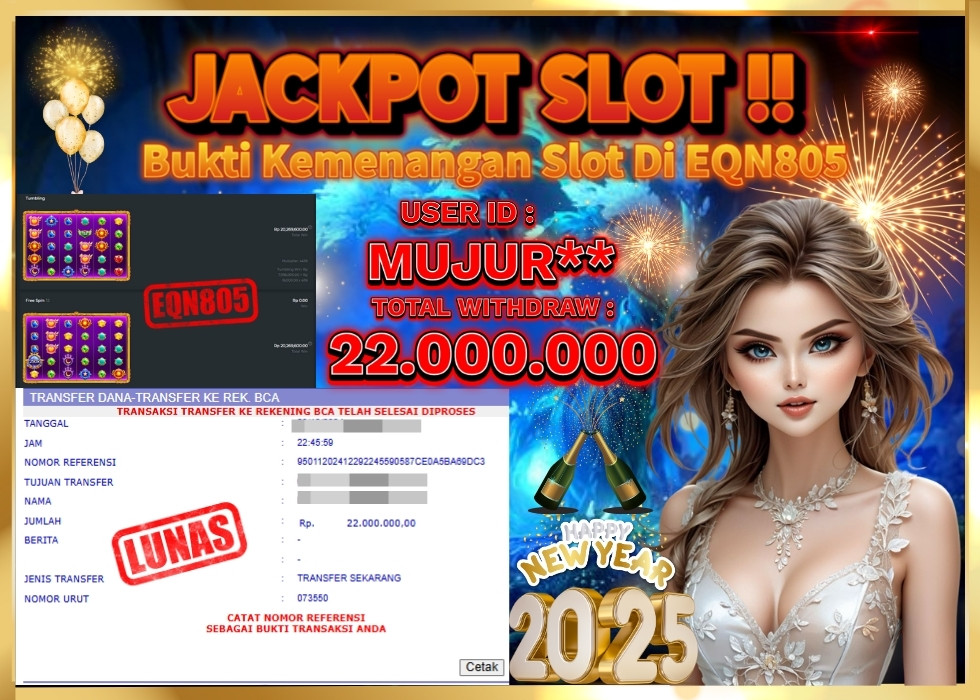 EQN805 JACKPOT  Rp 22.000.000 - LUNAS!!!