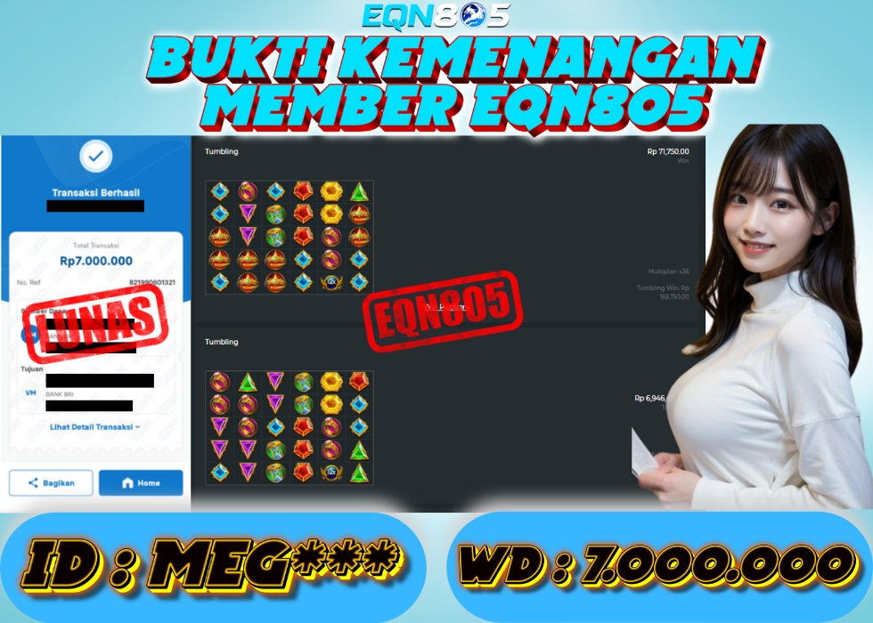 EQN805 JACKPOT  Rp 7.000.000 - LUNAS!!!