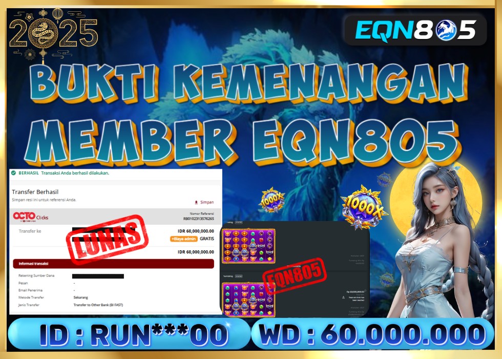 EQN805 JACKPOT  Rp 60.000.000 - LUNAS!!!