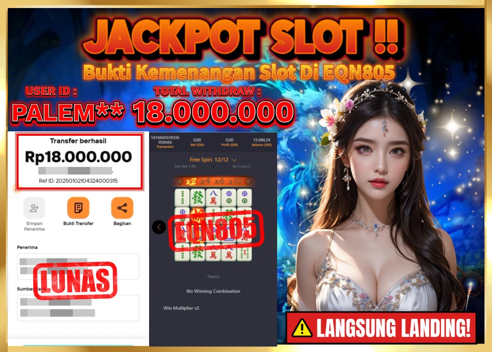 EQN805 JACKPOT  Rp 18.000.000 - LUNAS!!!