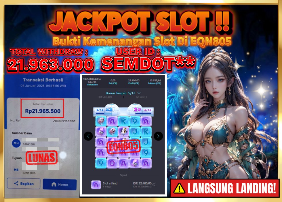EQN805 JACKPOT  Rp 21.963.000 - LUNAS!!!
