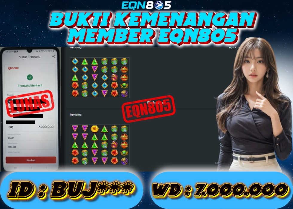 EQN805 JACKPOT  Rp 7.000.000 - LUNAS!!!