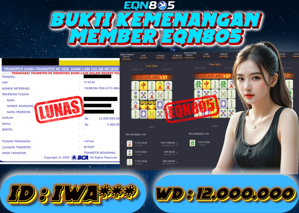 EQN805 JACKPOT  Rp 12.000.000 - LUNAS!!!