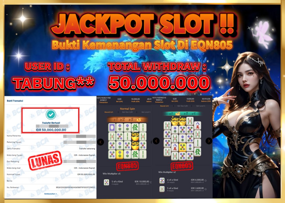 EQN805 JACKPOT  Rp 50.000.000 - LUNAS!!!