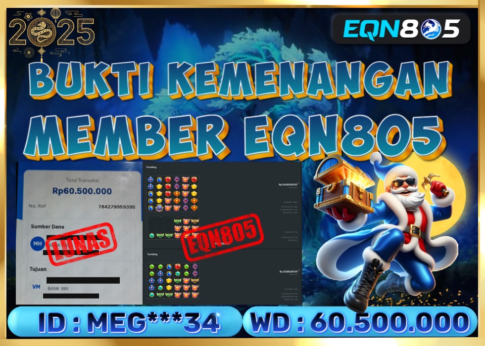 EQN805 JACKPOT  Rp 60.500.000 - LUNAS!!!