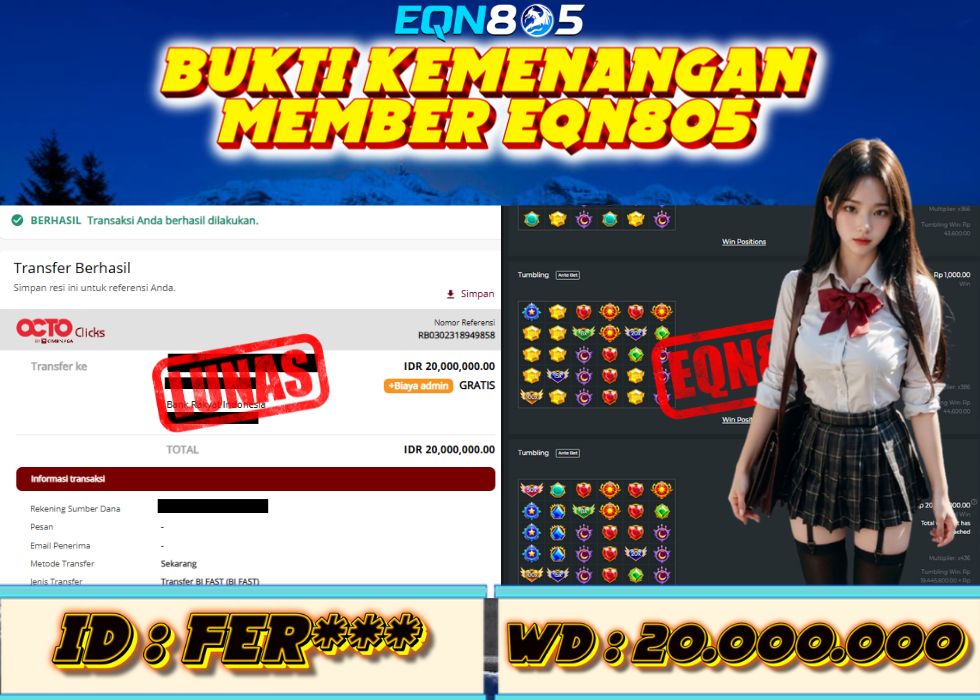 EQN805 JACKPOT  Rp 20.000.000 - LUNAS!!!