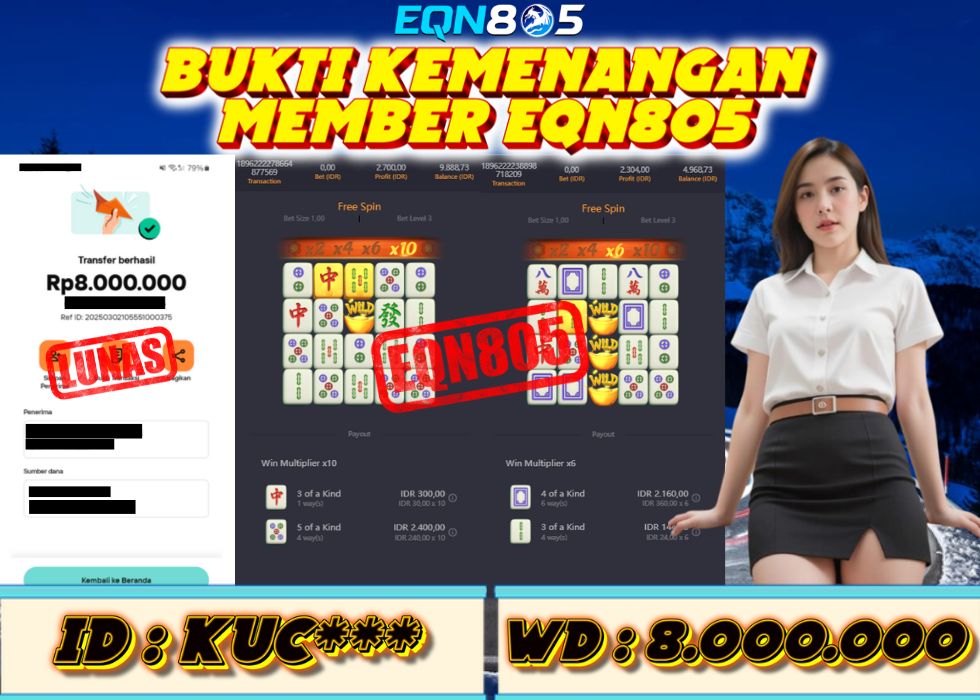 EQN805 JACKPOT  Rp 8.000.000 - LUNAS!!!