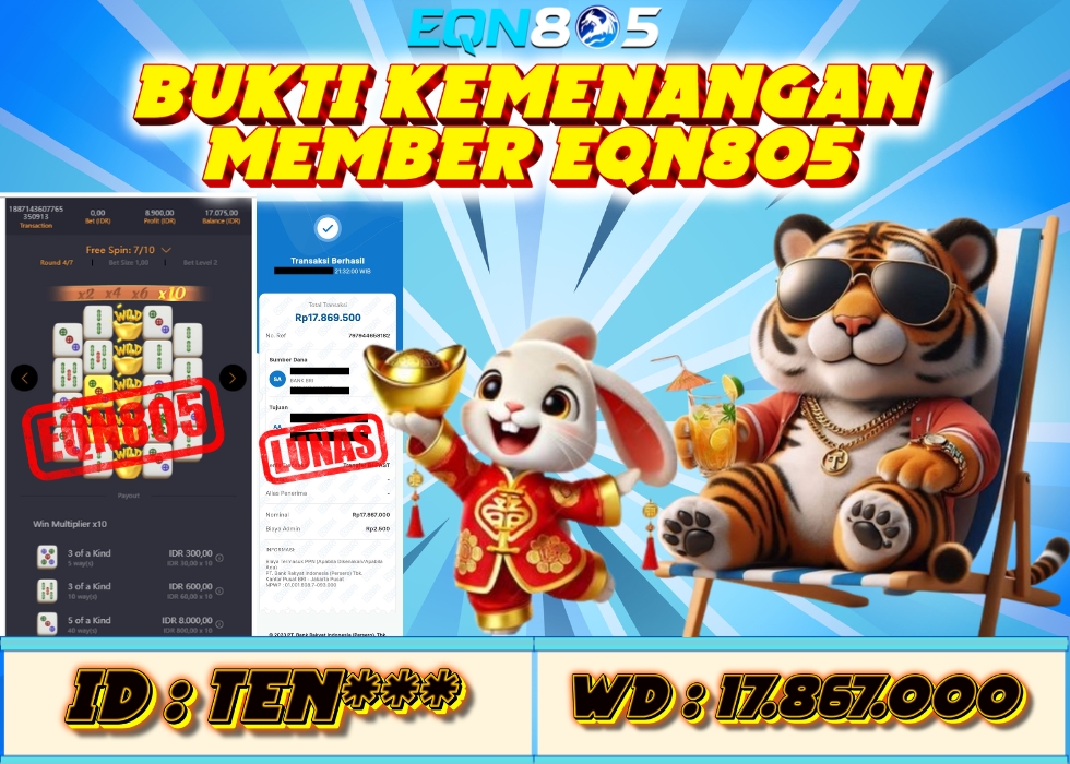 EQN805 JACKPOT  Rp 17.867.000 - LUNAS!!!