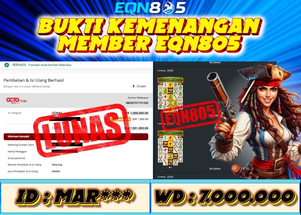 EQN805 JACKPOT  Rp 7.000.000 - LUNAS!!!