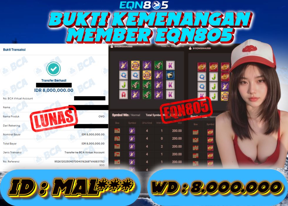 EQN805 JACKPOT  Rp 8.000.000 - LUNAS!!!