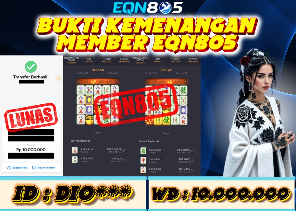 EQN805 JACKPOT  Rp 10.000.000 - LUNAS!!!